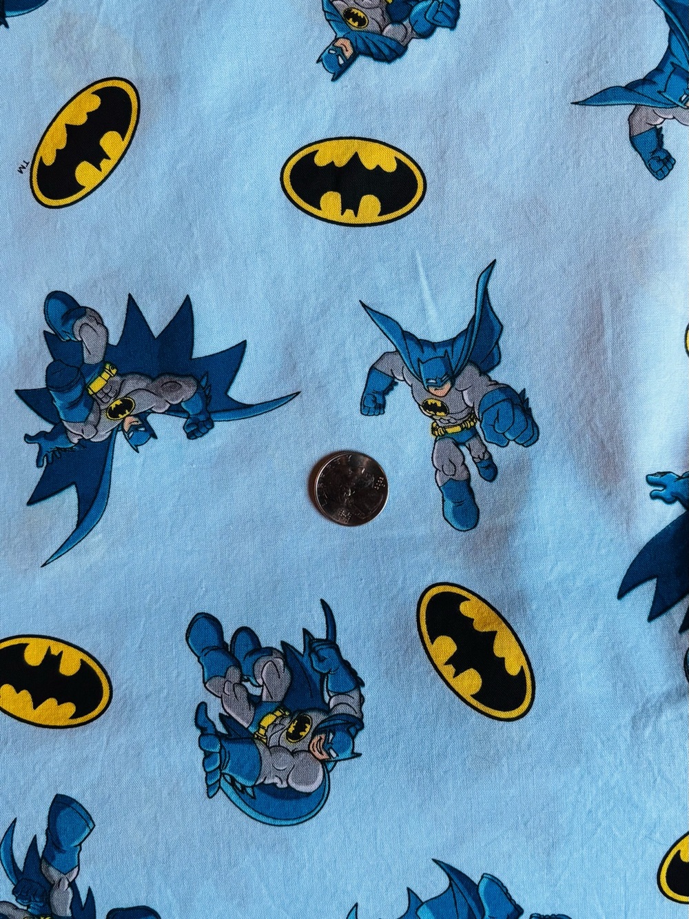 Batman Super Friends Cotton Fabric by Yard 36”x40” New